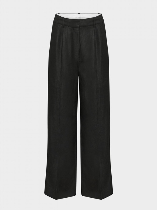 Aritzia Pants - Aritzia The Effortless Pant CruiseLinen Trouser Tailored Relaxed High-Rise Black